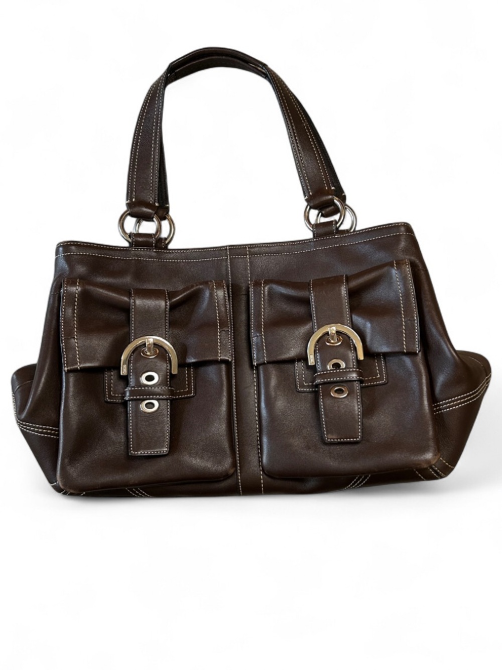 Coach Soho Double Pocket Satchel Tote vintage Y2K, Style 8A09 / C06Z-8